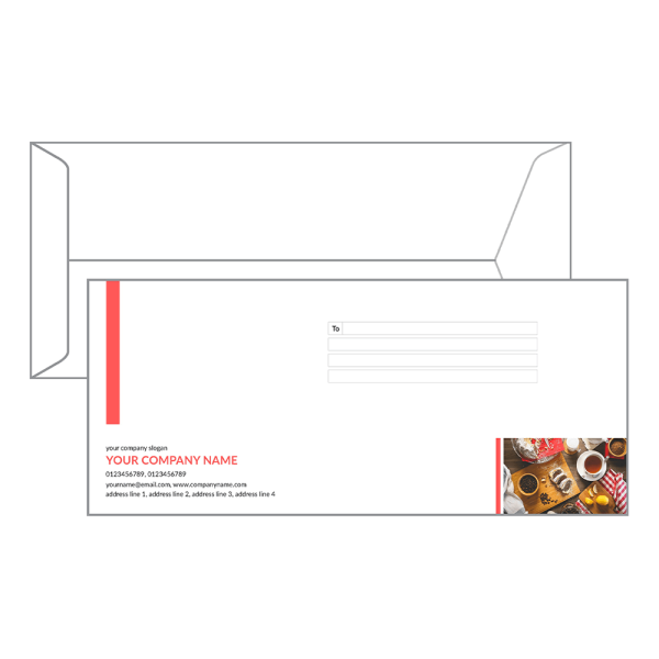 Custom Bakery Envelope
