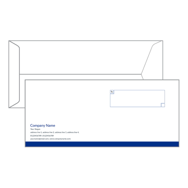 Custom Dark Blue Envelope