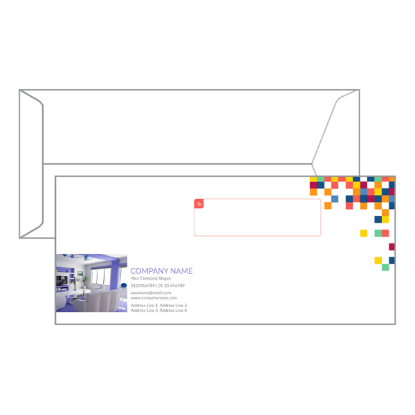 Custom Coloful Pattern Envelope