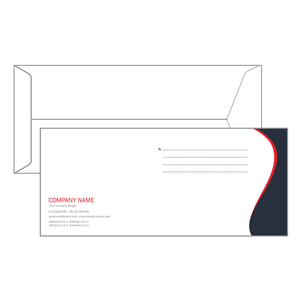 Custom Floral Envelope