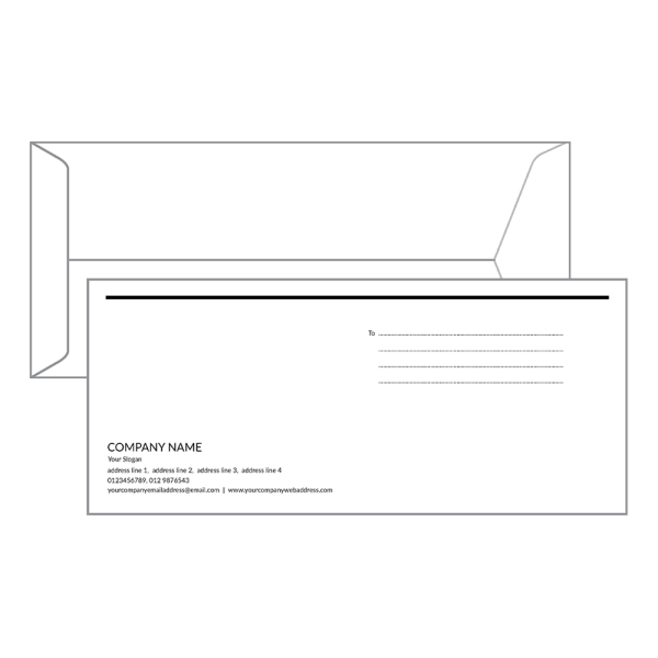 Custom Creamish Envelope