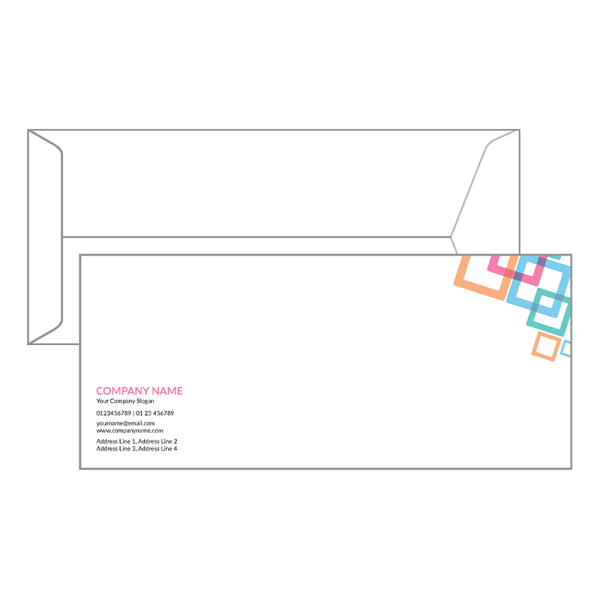 Custom Colorful Pattern Envelope