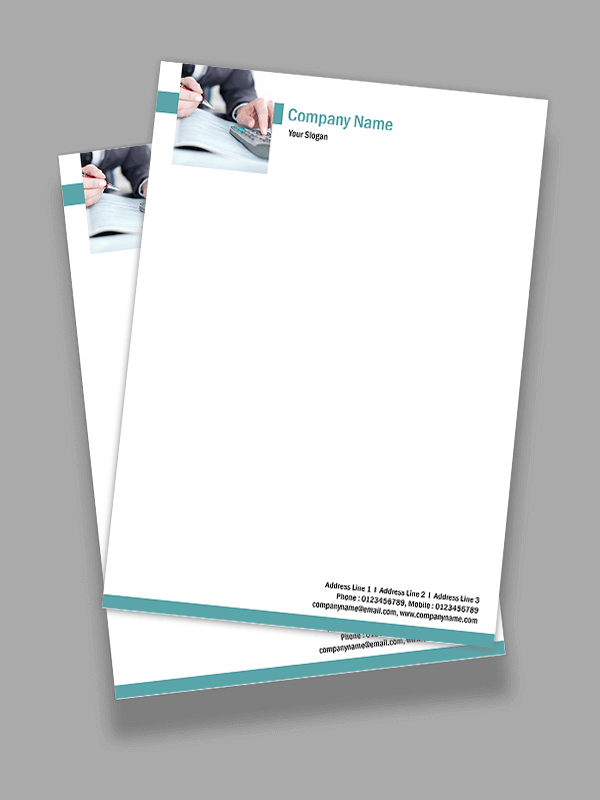 Custom Accountant Letterhead Design