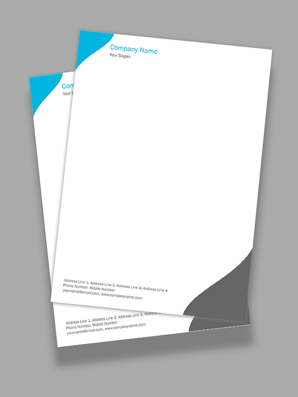 Custom Professional  Letterhead Design