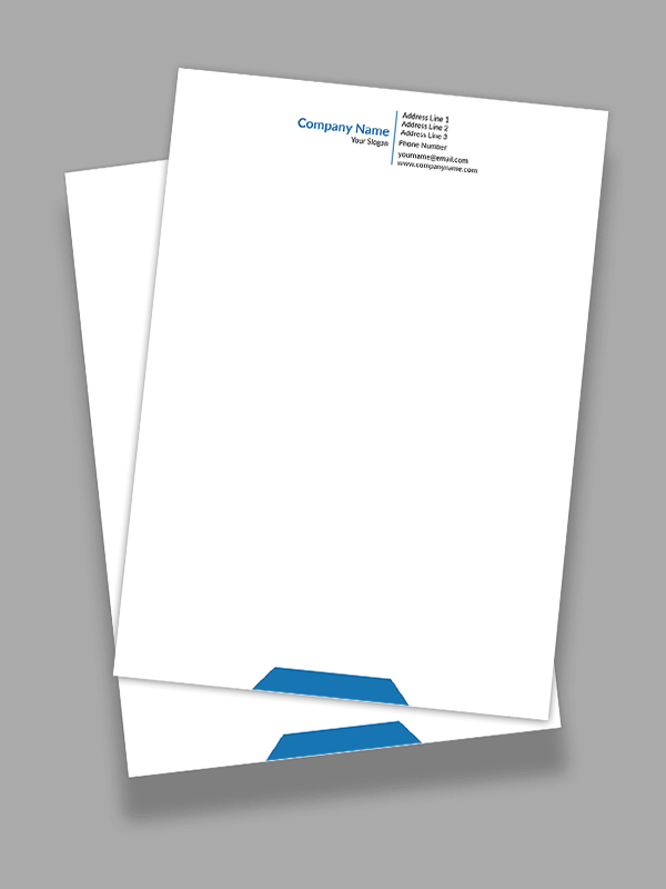 Custom IT Company  Letterhead Design