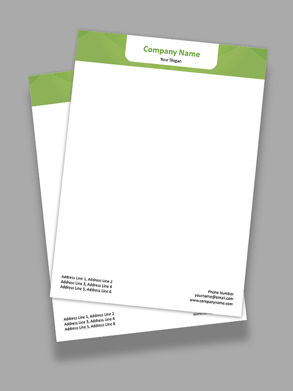 Custom Premium  Letterhead Design