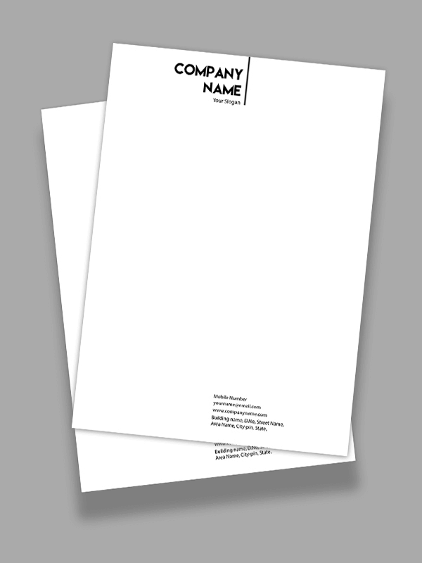 Custom Advocate Letterhead Design