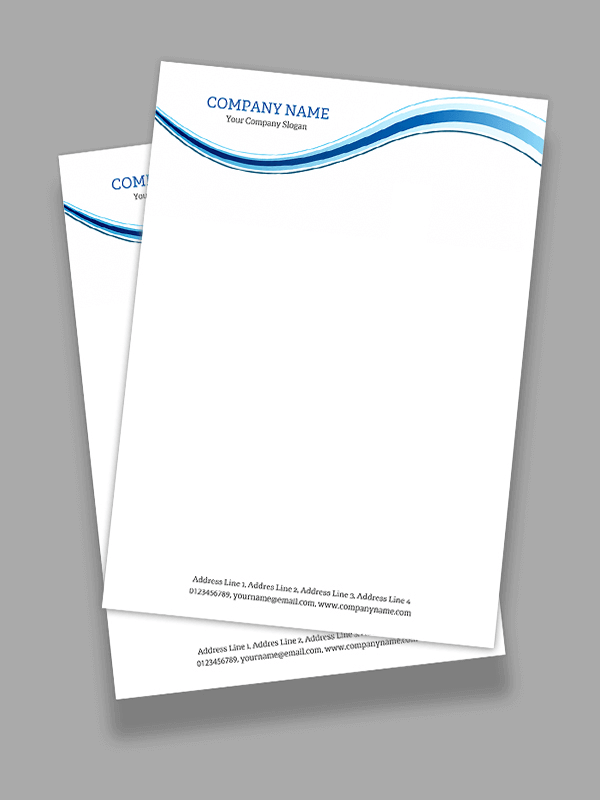 Custom Professional  Letterhead Design
