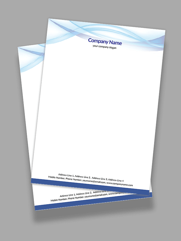 Custom IT Company  Letterhead Design