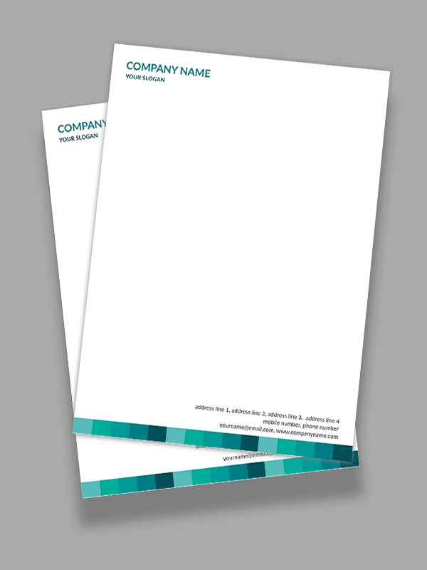 Custom Premium  Letterhead Design