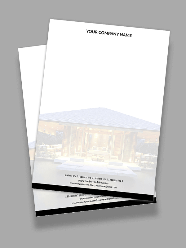 Custom Interior Designer Letterhead Design
