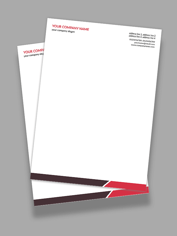 Custom Simple Letterhead Design