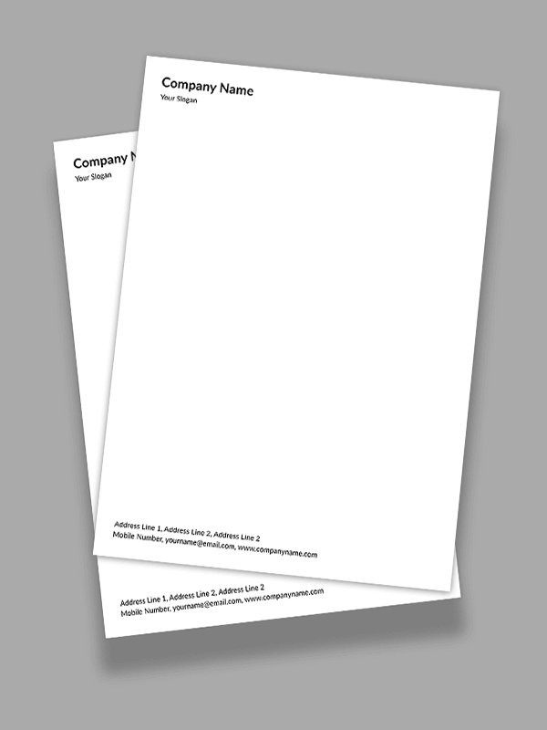 Custom Professional Letterhead Design