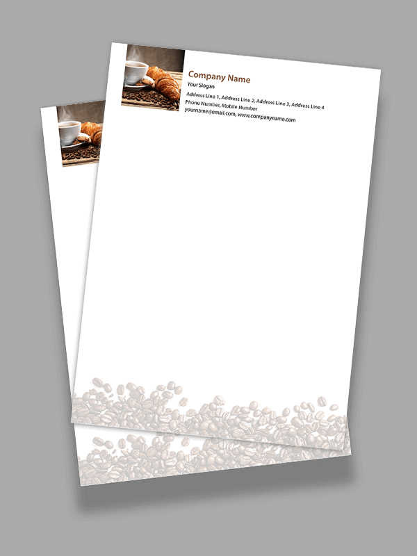 Custom Bakery Letterhead Design