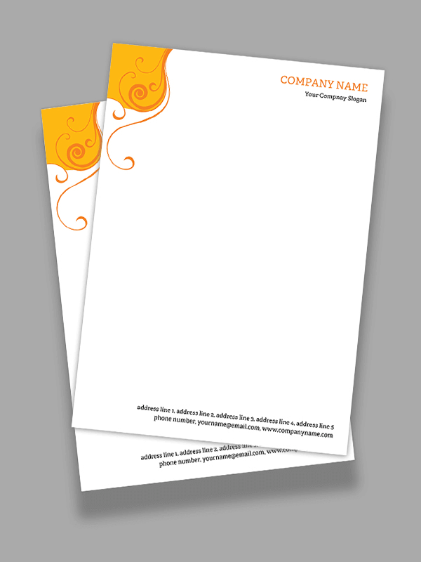 Custom Premium Letterhead Design