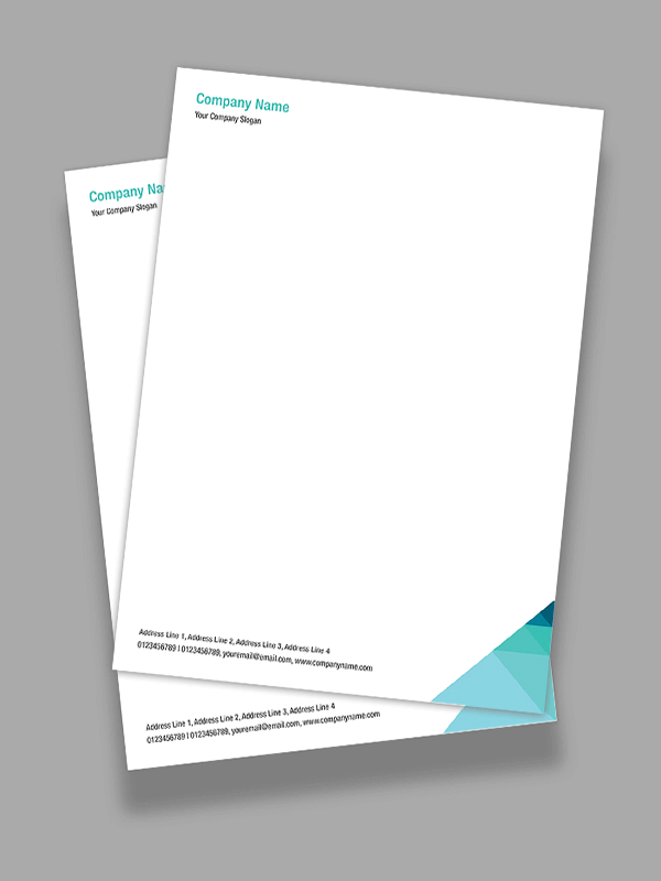 Custom Professional  Letterhead Design