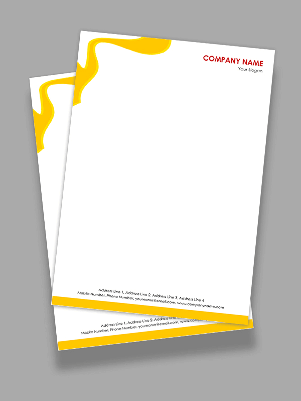 Custom Paint Shop Letterhead Design