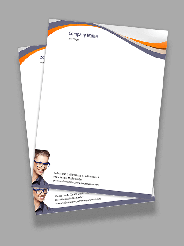 Custom Opthomologist Letterhead Design