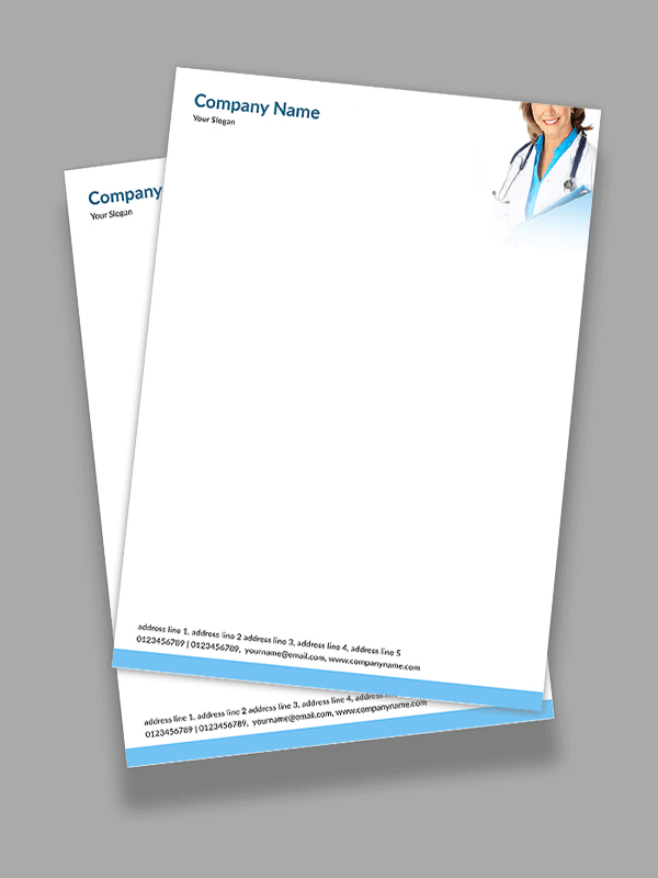 Custom Doctors Letterhead Design