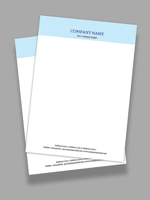 Custom Professional Letterhead Design