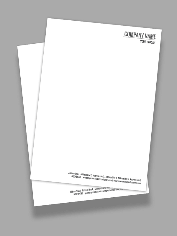 Custom Advocate Letterhead Design
