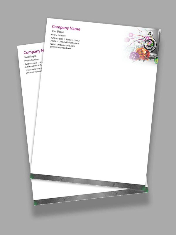 Custom DJ Letterhead Design