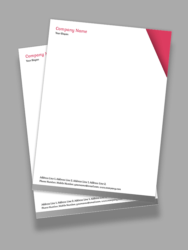 Custom Beauty Spa Letterhead Design