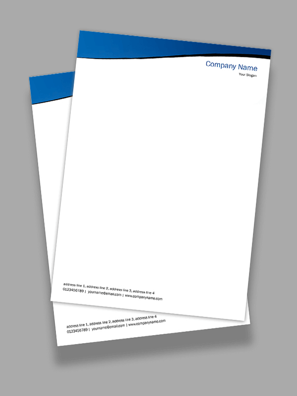 Custom Professional Letterhead Design