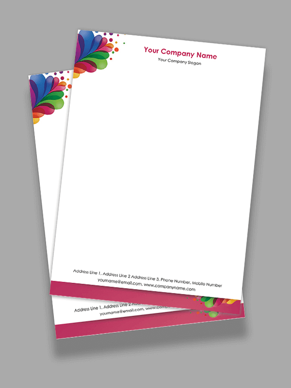 Custom Paint Shop Letterhead Design