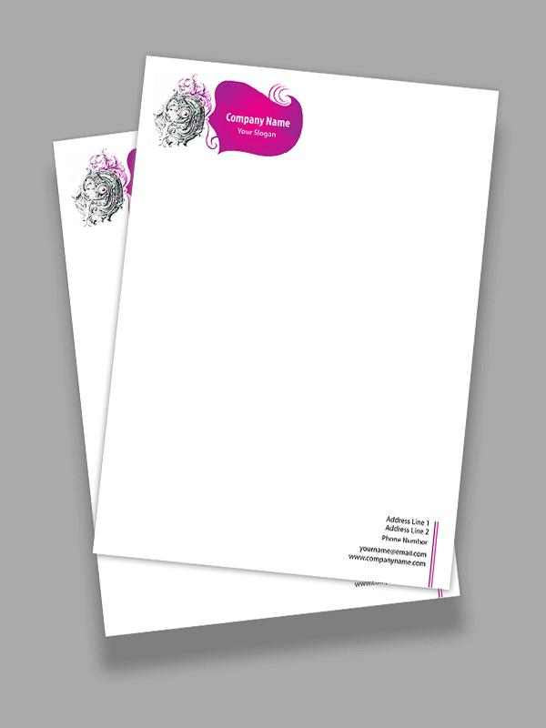 Custom Dj Letterhead Design