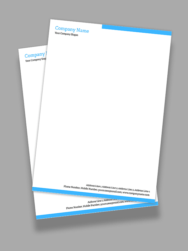 Custom Furniture Shop  Letterhead Design