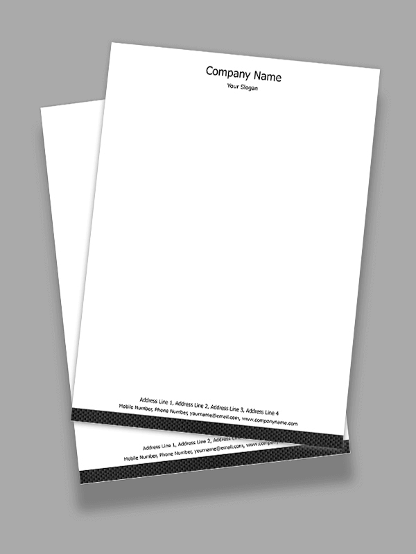 Custom Premium  Letterhead Design