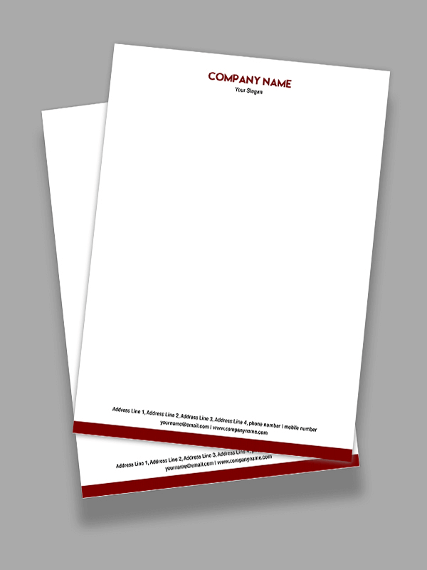 Custom Professional Letterhead Design