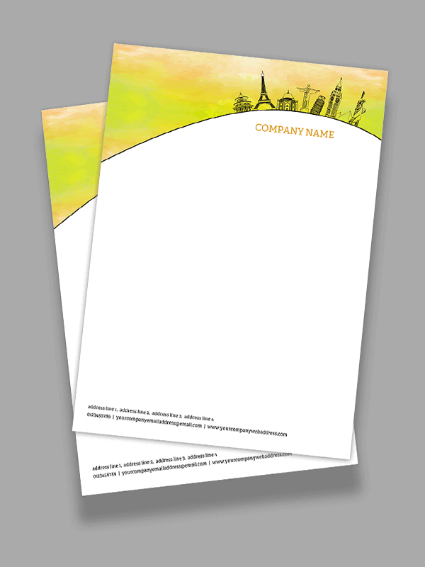 Custom Travel Letterhead