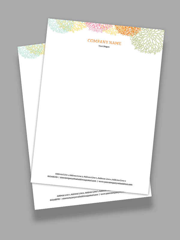 Custom Florist Letterhead