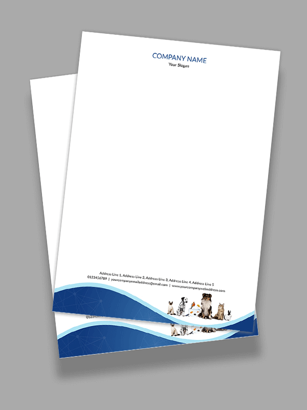 Custom Pet Clinic Letterhead