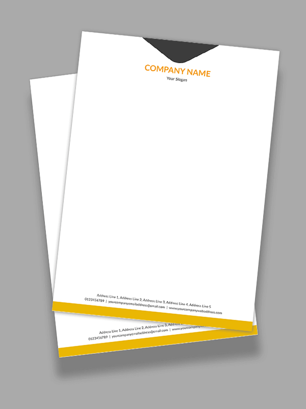 Custom Courier Letterhead