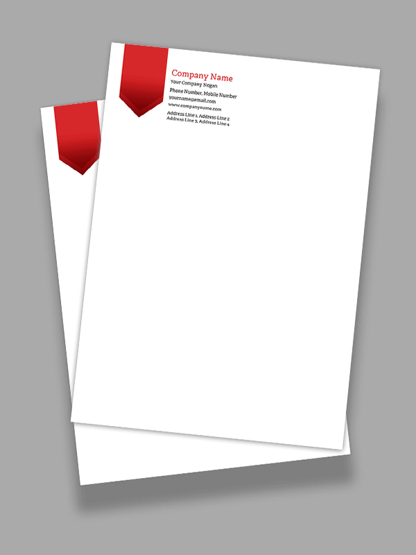 Custom Tailor Letterhead