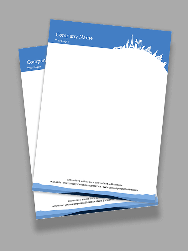Custom Travel Agency Letterhead