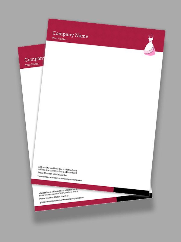 Custom Garment Letterhead