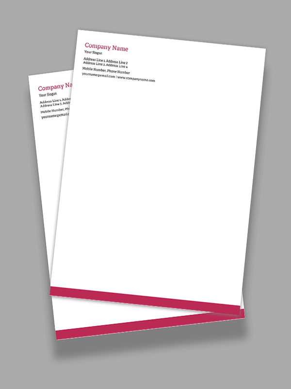 Custom Fashion Letterhead
