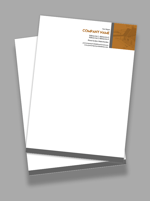 Custom Grey Letterhead