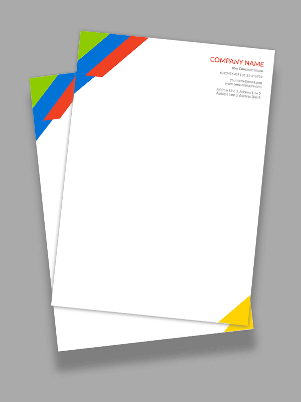 Custom Colorful Letterhead
