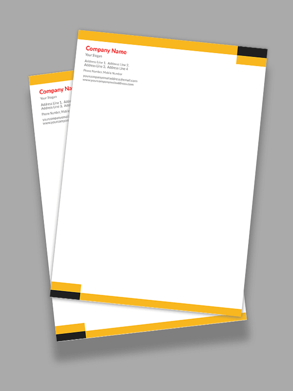 Custom Academy Letterhead