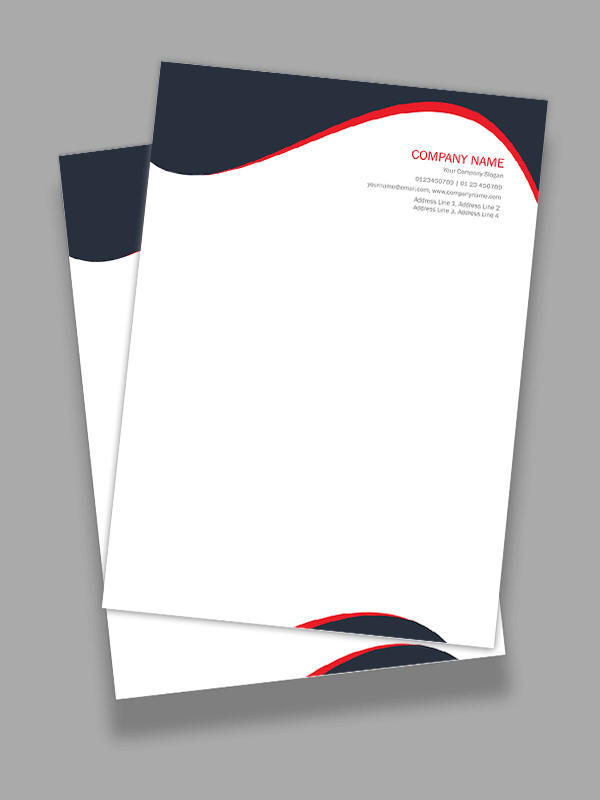 Custom Floral Letterhead