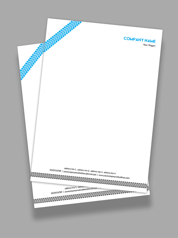 Custom Tyre Dealers Letterhead