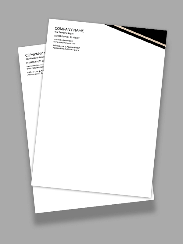 Custom Contractor Letterhead
