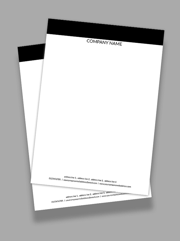 Custom Elegant Letterhead