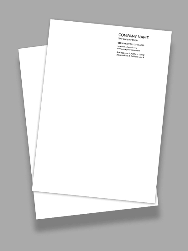 Custom Creamish Letterhead
