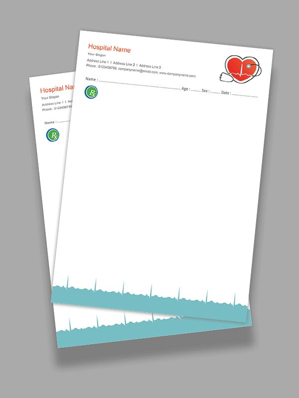 Custom Cardiologist Prescription Pad Design